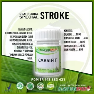 OBAT HERBAL STROKE CARSIFIT Obat Stroke Ringan Obat Herbal Stroke Obat Pasca Stroke Herbal Obat Strok Herbal Carsifit Naturindo