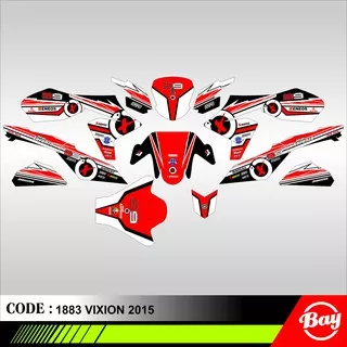 Decal Stiker Motor VIXION LAMA/VIXION 2013 - 2014 NVL/VIXION 2015 - 2016 NVA/VIXION R NEW Full Body