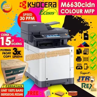 Mesin Fotocopy Warna Kyocera Ecosys M6630Cidn Terlaris Termurah Duplex Copy Print Scan Low Cost CMYK
