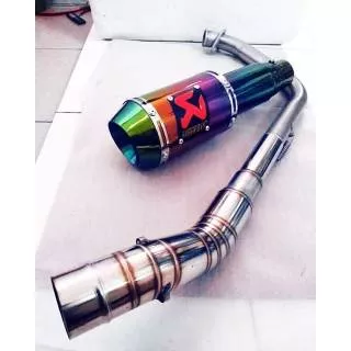 Knalpot Akrapovic Pelangi R15 CBR150 CB150R Verza Byson GSX150 Tiger Vixion Sonic satria fu vixion