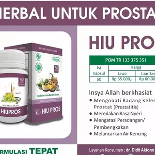 HIU PROS | HIUPROS Obat Herbal Atasi Prostat - HIU (Herbal Indo Utama)