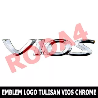 Emblem - Mobil Logo  Tulisan VIOS Chrome
