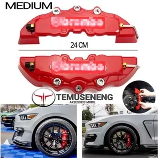 1 SET COVER KALIPER DISC BRAKE COVER REM CAKRAM MOBIL UKURAN M MEDIUM 24 CM TUTUP PIRINGAN 4 POT