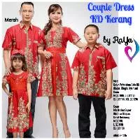 Sarimbit batik keluarga dress natal KD KERANG couple ibu anak kemeja pria