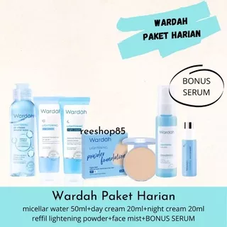 Wardah Paket Kosmetik Lightening Bonus Serum | Wardah Paket Lightening Lengkap | Wardah Paket Seserahan