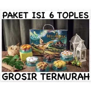 PAKET KUE KERING LEBARAN BELLAROSA PLATINUM HAMPERS LEBARAN ISI 6 TOPLES