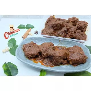 rendang pork homemade yg uda di bumbuin daging jamin empuk