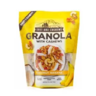 East Bali Cashews  Granola Coconut Banana 400 gram Cashew