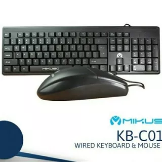 Keyboard Set Mouse MIKUSO KB-C012 Paket Keyboard Mouse Set