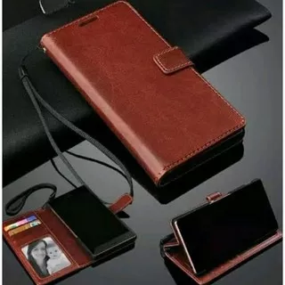 Case Samsung A8+ / Samsung Grand 2 /G7106/ Sam M10 Leather Fip Cover Wallet Case Kulit Casing Dompet