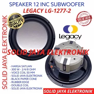 SPEAKER SUBWOOFER LEGACY 12 INC LG-1277-2 MOBIL RUMAH 1277 2 SUB WOOFER WOFER 12 IN INCH 12INCH 12IN 12 CAR SPEAKER DOUBLE COIL LEGACY ASLI ORI ORIGINAL