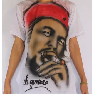 Baju Airbrush/Kaos Airbrush/Kaos Airbrush Che guevara (Pria&Wanita)