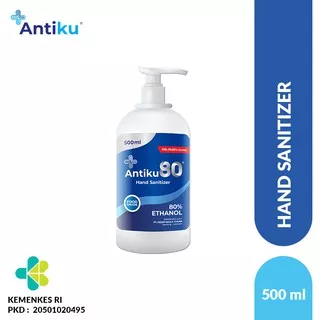 Antiku 80 hand sanitizer - pump bottle 500ml - Original Fragrant