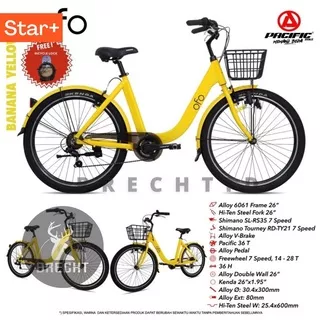 Sepeda City Bike CTB OFO 26 Alloy BANYAK BONUS