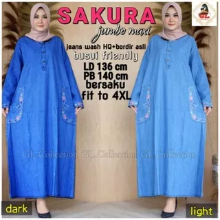 SAKURA JUMBO MAXY • Jeans • Ld. 136 Cm Pb. 140 Cm • BORDIR ASLI