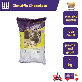 Tepung Muffin Coklat Instant Zimuffin Tepung Instant Premix Muffin Cokelat 1 Kg