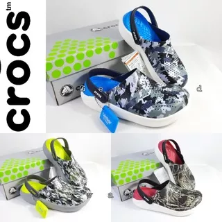 CROCS LITERIDE CLOG CAMOUE / SANDAL CROCS PRIA / SANDAL CROCS WANITA / SEPATU SANDAL CROCS / ORIGINAL CROCS