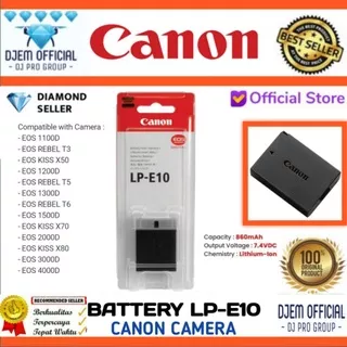 CANON LP-E10 Replacement Battery Charger LC-E10 LCE10 Baterai LPE10 LPE 10 Camera Canon 1100D 1200D 1300D 1500D 2000D 3000D 4000D