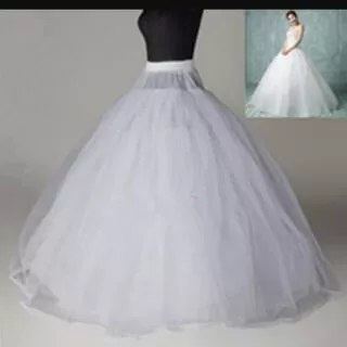 Petticoat 6 ring Ballgown besar + 1layer