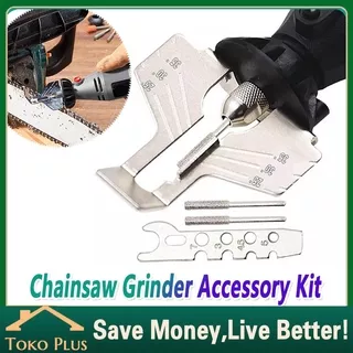 PAKET Mata Bor Alat Pengasah Pisau gerinda chainsaw  Sharpening Kit Saw Chains Tool