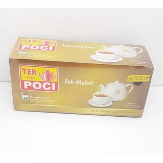 TEH POCI CELUP JASMINE/TEH CELUP/TEH POCI/TEH POCI MELATI 1 BOX ISI 25 SACHET MURAH Rp.9.685