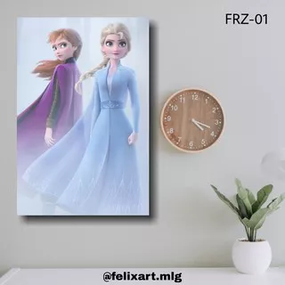 Hiasan Dinding Poster Kayu Frozen Wall Decor Aesthetic FRZ-01-02