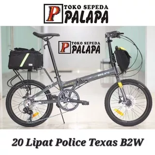 SEPEDA LIPAT 20 POLICE TEXAS BIKE TO WORK B2W By Element