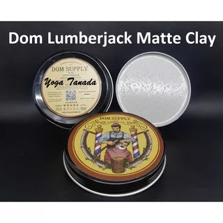 [BPOM] Dom Pomade Lumberjack Strong Matte Clay Waterbased 3.5 oz (FREE SISIR)