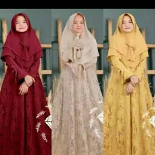 Gamis anak DIRRA kids syari / hijab muslim / gamis remaja perempuan terbaru / baju muslim anak murah