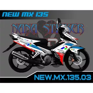 Striping NEW JUPITER MX 135 PERTAMINA - Stiker MX 135 List Variasi Motor STICKER NEW MX 135 CODE 03