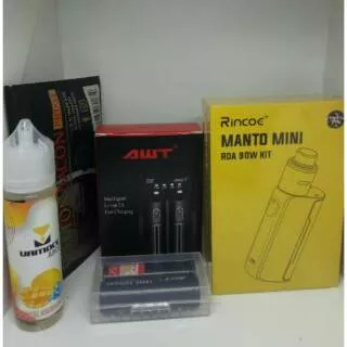 Vapoor Rincoa Manto Mini Authentic Paket Komplit Murah Vape Rincoe Manto Mini RDA 90 WT Kit