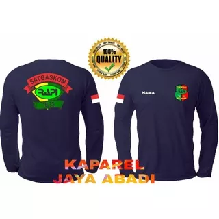 Kaos Rapi Satgas/Baju Rapi/Atasan Pria Rapi SatgasKom Radio Antar Penduduk Indonesia Lengan Panjang