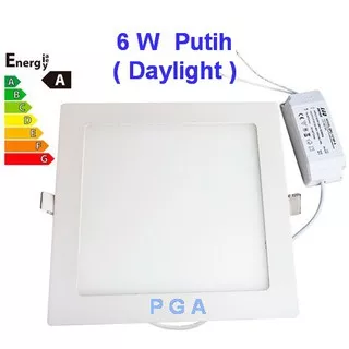 Lampu Led Panel Kotak 6W Putih Daylight / Downlight Tipis Kotak 6W