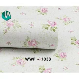 Wallpaper Sticker WWP-1038 Uk. 45cm x 9 meter - Shabby White Flower