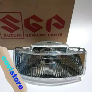 Reflektor lampu depan set fitting bohlam satria 2tak 2 tak 2t LUMBA original SGP