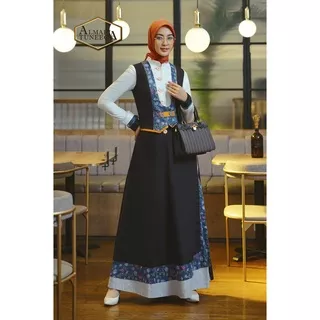 TUNEECA ALMARI - GAMIS BRANDED WANITA BUSANA MUSLIMAH ORIGINAL DRESS SERI Elena Live The Day