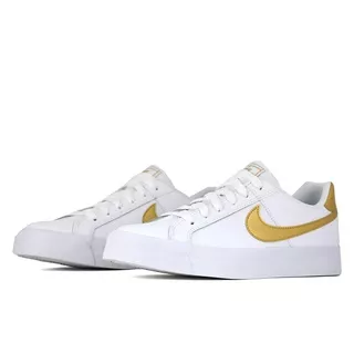 Nike Court Royale Leather - White / Metallic Gold