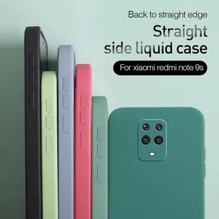 Xiaomi Redmi Note 8 9S 9 10 10S Pro 4G 5G Square Liquid Silicone Phone Case Camera Protection Fashion Couple Soft Casing Back Shockproof Cover For Xiomi Redmi Note 9 Pro