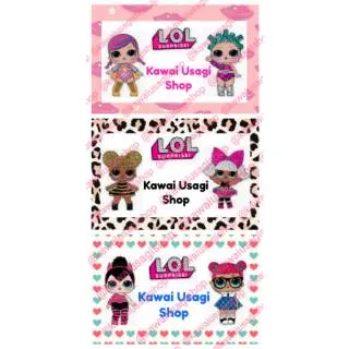 Sticker label nama stiker boneka LOL dolls seri A