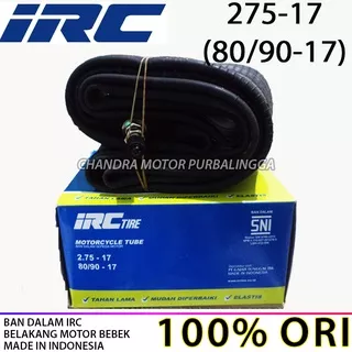 Ban dalam irc 275-17 80/90 ring 17 belakang bebek jupiter z supra x 125 revo fit fi dalem mburi ori