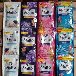 MOLTO 1000 pewangi pakaian  renceng 12 sachet