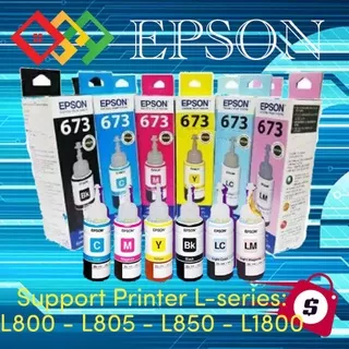 Tinta Epson Original L-series L800 L805 L850 L1800 [Nettto : 70ml ]