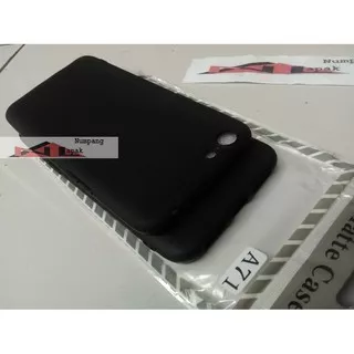 Case MATTE Oppo A71 Soft Black Anti Minyak Softcase Jelly SoftShell