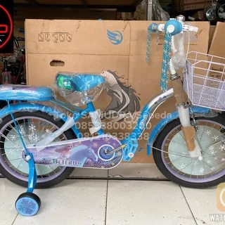 Sepeda Anak Mini 16 Keranjang Element Frozen Elsa Murah BDG