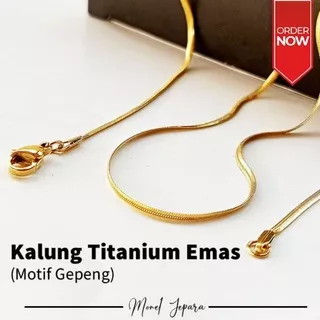 KALUNG TITANIUM GOLD PRIA & WANITA TITANIUM GOLD