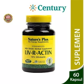 Nature's Plus Liv-R-Actin 60 Kapsul/Suplemen Kesehatan hati/liver/Fungsi Hati/Nafsu makan