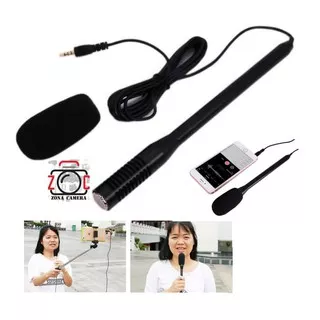 Microphone For Smartphone Laptop Action Camera Mic Kabel Hp Reporter