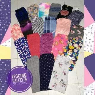 LEGGING CALLYSTA SIZE XS-XXXL MINIMAL 5 PCS/UKURAN