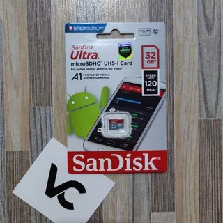 MicroSD SanDisk Ultra 32GB A1 Memory Card 32 GB Class 10 Micro SD 120MB/S MicroSDHC Kartu Memori