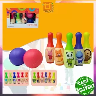 OFM-M215 Mainan Bowling Anak Karakter / Mainan Olahraga Anak Bola Bowling Set / Mainan Edukasi Anak Boling Set / Sport Game
